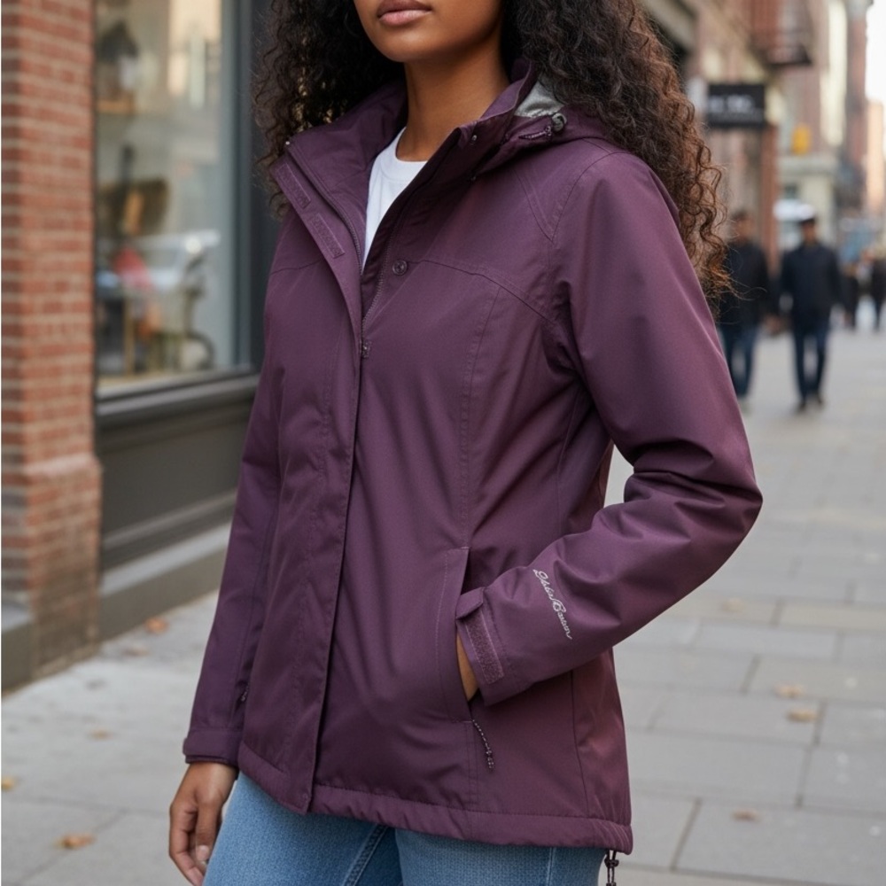 Eddie Bauer Women's Deep Purple Wind Jacket